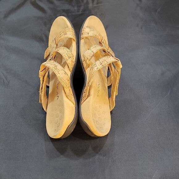 VIONIC AMBER GOLD CORK SYNTHETIC WOMEN"S SANDAL - Picture 10 of 14